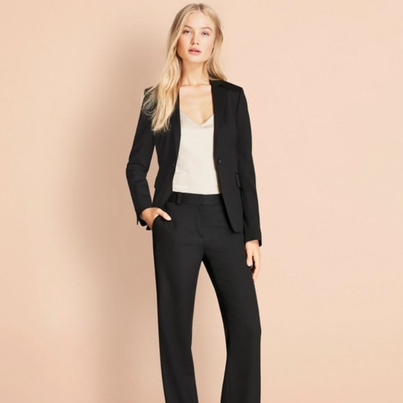 Stretch Wool One-Button Jacket - Picture 2 of 8